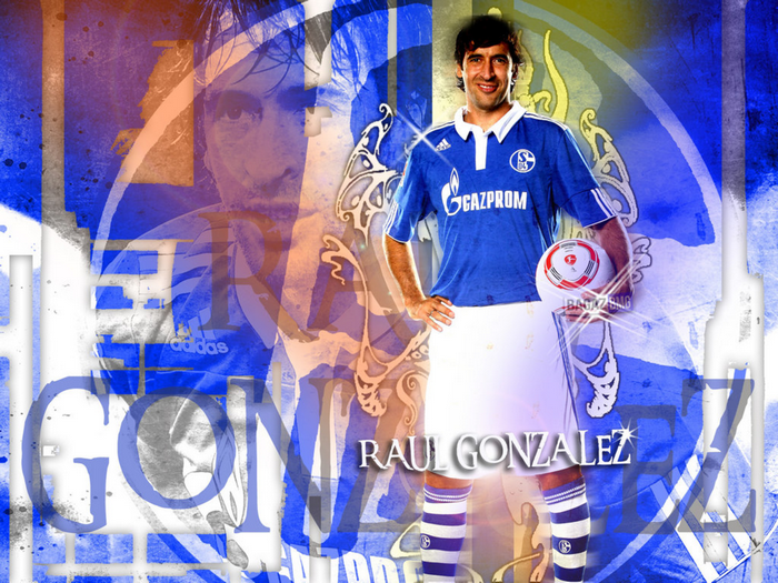 Raúl González Schalke 04 football player artwork