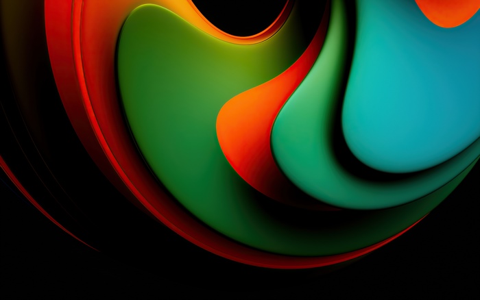 Abstract Colorful Shapes in 4K