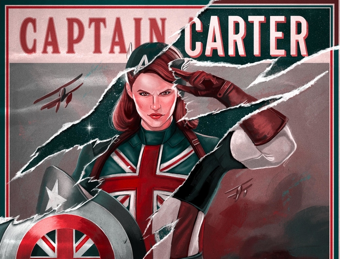 Captain Carter in Torn Poster Art