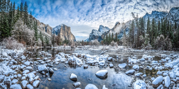 Majestic Winter in Yosemite National Park