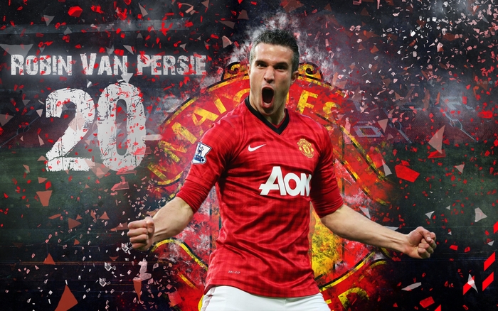 Robin Van Persie Manchester United Celebration