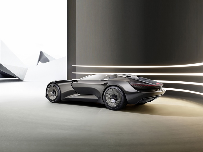 Audi Skysphere Concept Car in Futuristic Studio