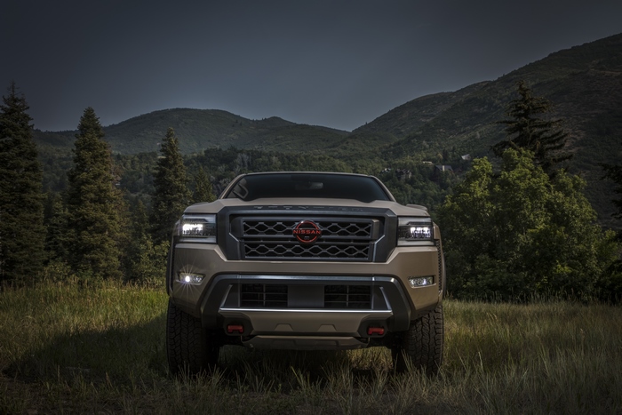 2022 Nissan Frontier Pro-4X pickup in mountain forest