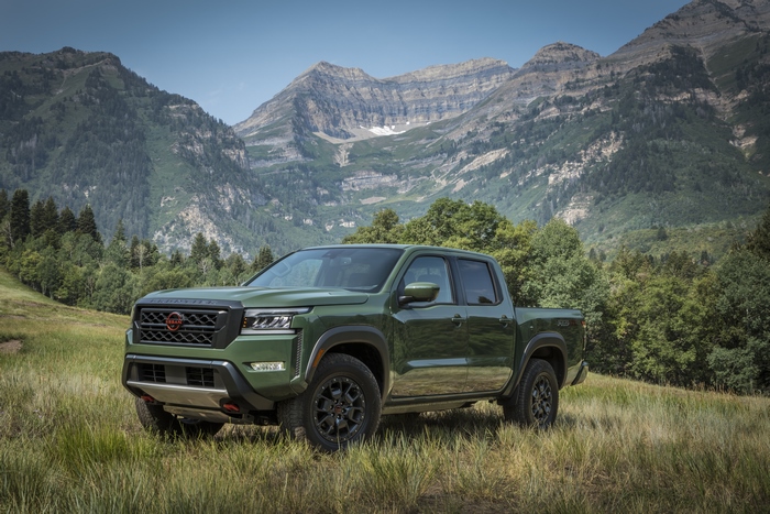 2022 Nissan Frontier Pro-4X Pickup Truck in Grassy Mountains