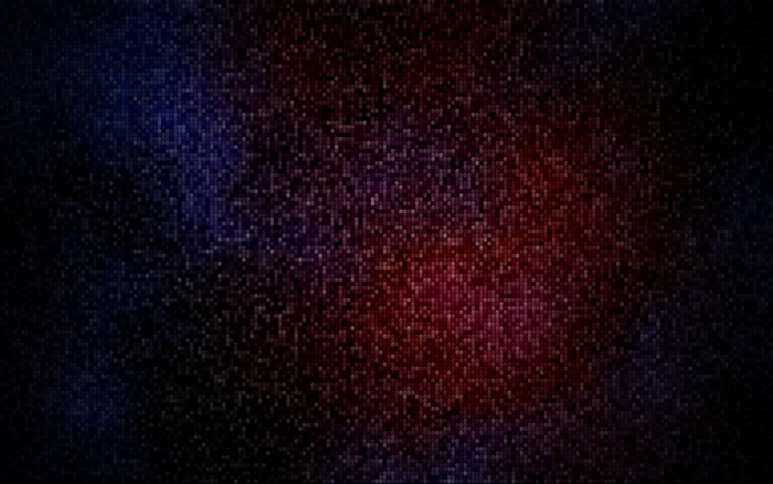 Artistic Pixel Grid Abstract Blue Red