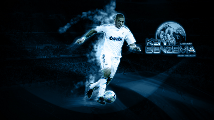 Karim Benzema Real Madrid CF Glowing Footballer