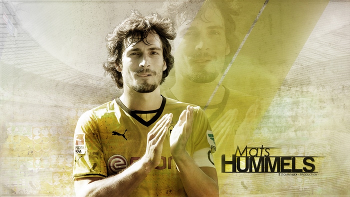 Mats Hummels Borussia Dortmund artistic portrait