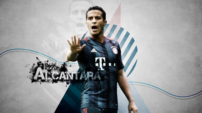 Thiago Alcântara FC Bayern Munich player graphic