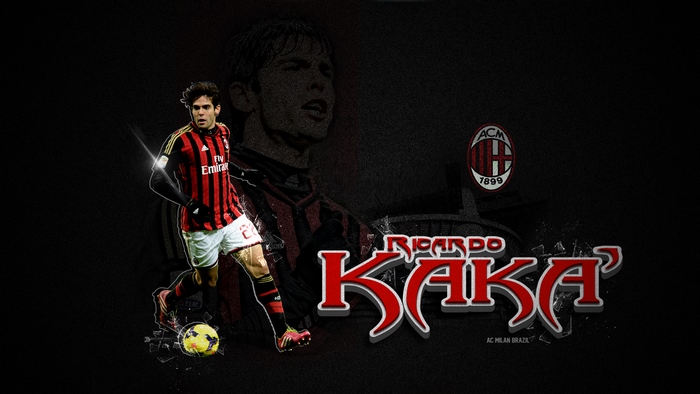 Ricardo Kaká in A.C. Milan Jersey