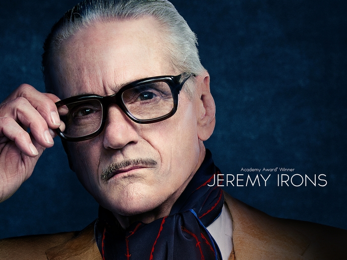 Jeremy Irons portrait from House of Gucci