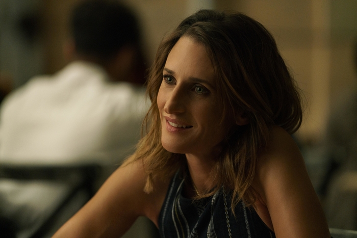 Camille Cottin smiling in Stillwater