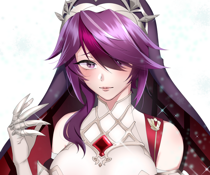 Elegant Rosaria (Genshin Impact) portrait