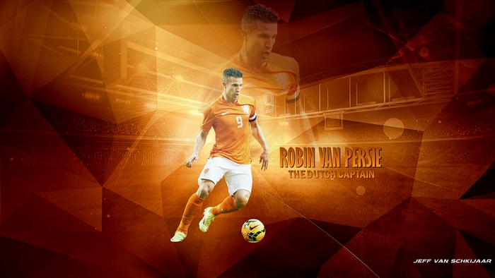 Robin van Persie The Dutch Captain Football Design