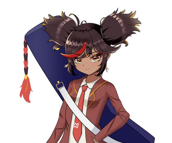 Genshin Impact Xinyan School Uniform Art