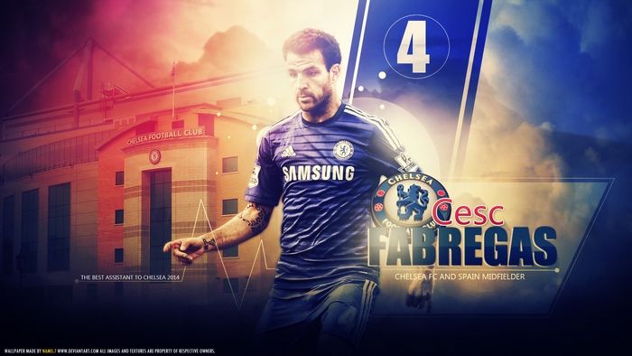 Cesc Fàbregas Chelsea FC Number 4
