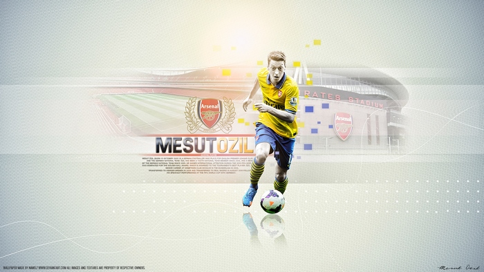 Mesut Özil Dribbling for Arsenal F.C. at Emirates Stadium