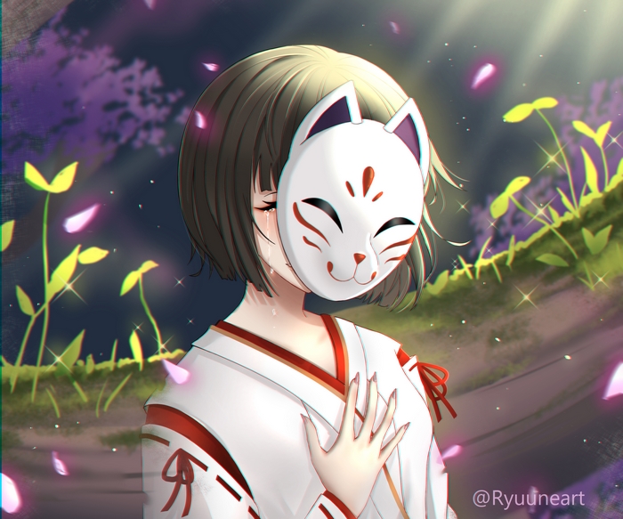 Genshin Impact Kazari: Tears behind the Kitsune mask