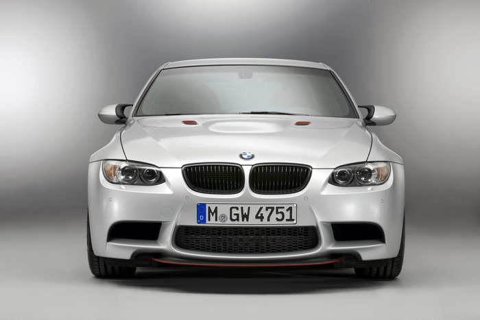 Silver BMW M3 CRT E90 front view