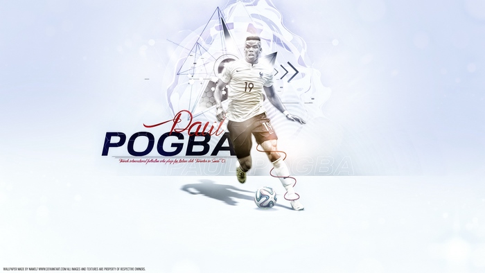 Paul Pogba French Footballer Dribbling
