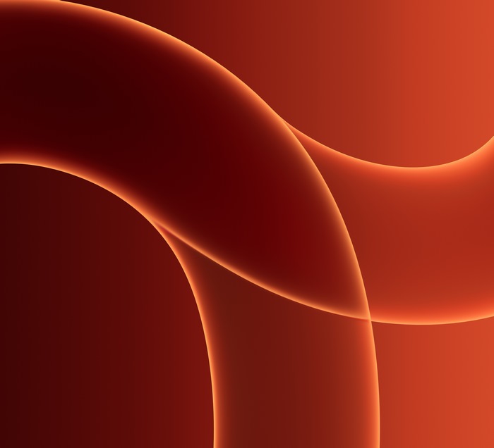 iMac 24 (2021) Stock Dark Orange Abstract Waves