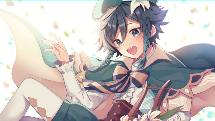 Venti from Genshin Impact with Lyre
