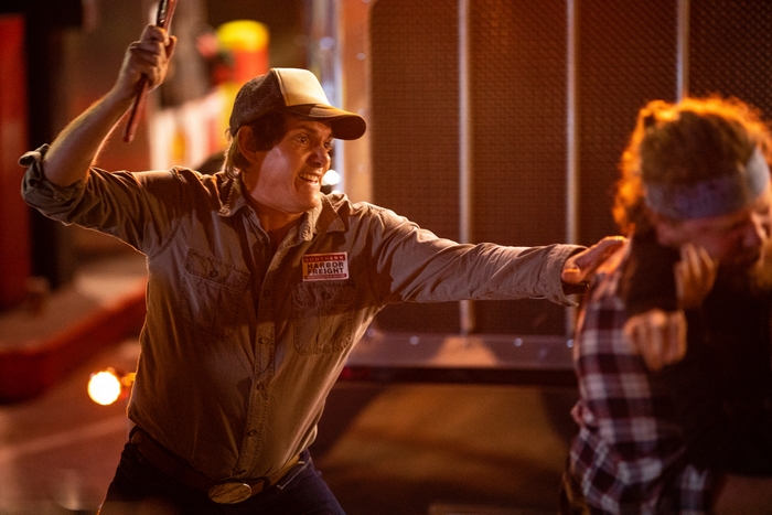 Midnight In The Switchgrass: Lukas Haas with a wrench