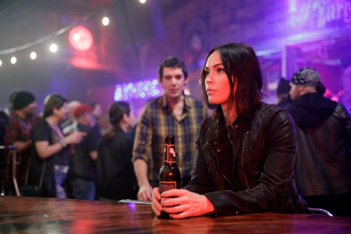 Megan Fox at a bar in Midnight In The Switchgrass