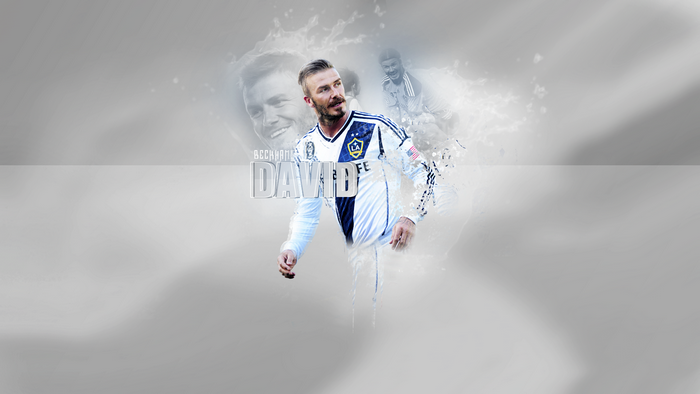David Beckham LA Galaxy Water Splash Art