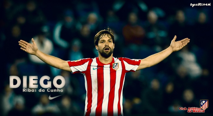 Diego Ribas celebrating for Atlético Madrid
