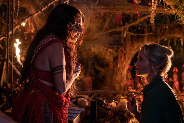 Emily Blunt in Jungle Cruise ritual scene