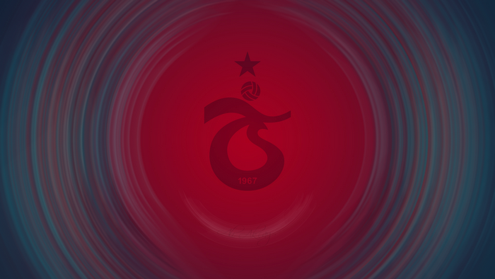 Trabzonspor Emblem on Red and Blue Radial Background