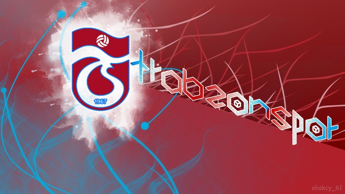 Trabzonspor soccer emblem with stylized text