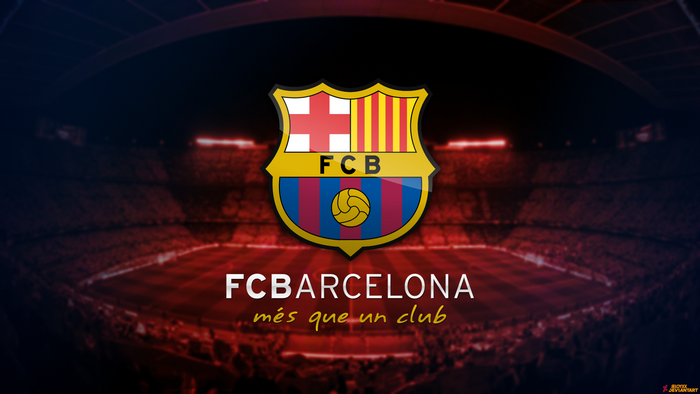 FC Barcelona Logo at Camp Nou Stadium
