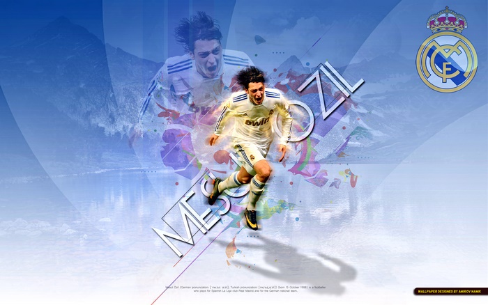 Mesut Özil Real Madrid Dynamic Footballer Art