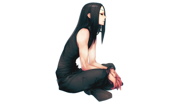 Hunter X Hunter Illumi Zoldyck sitting