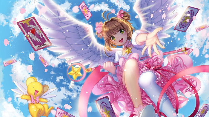 Cardcaptor Sakura with Wings and Magic Cards 4K