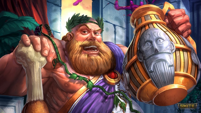 Classic Bacchus Smite with bone and wine jug