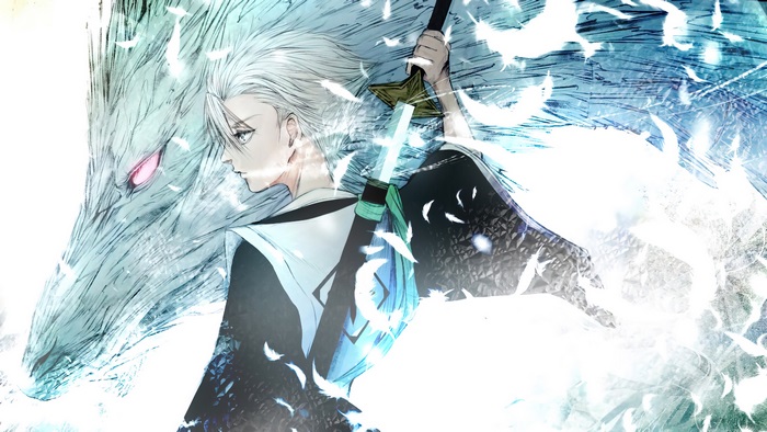 Bleach Tōshirō Hitsugaya and Hyōrinmaru Ice Dragon