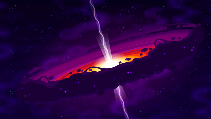 Kurzgesagt Minimalist Space Illustration