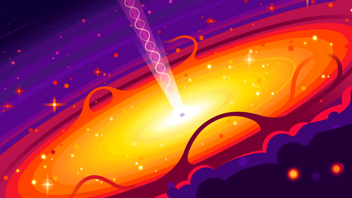 Kurzgesagt Minimalist Stars and Galaxy Art