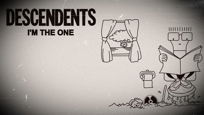 Descendents I'm The One: Milo on the toilet cartoon
