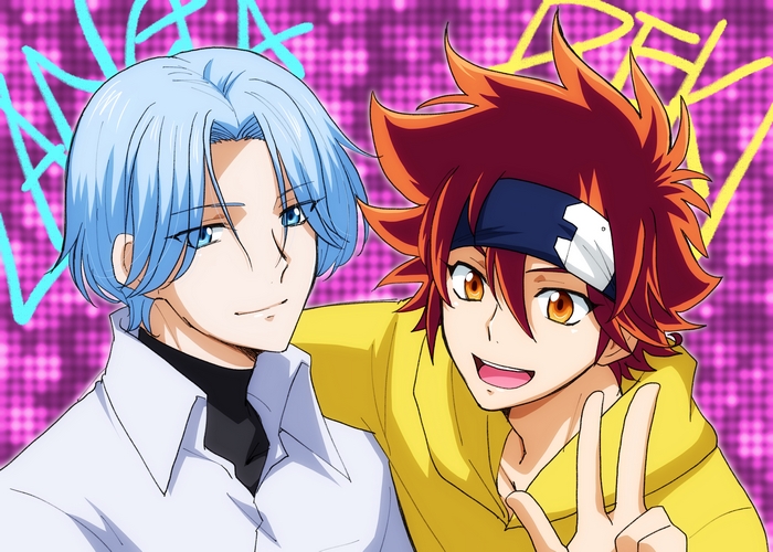Reki Kyan and Langa Hasegawa Peace Sign