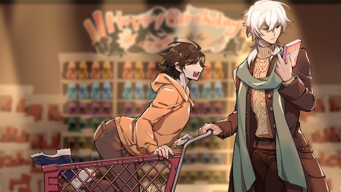 Ranpo Edogawa and Yukichi Fukuzawa from Bungou Stray Dogs