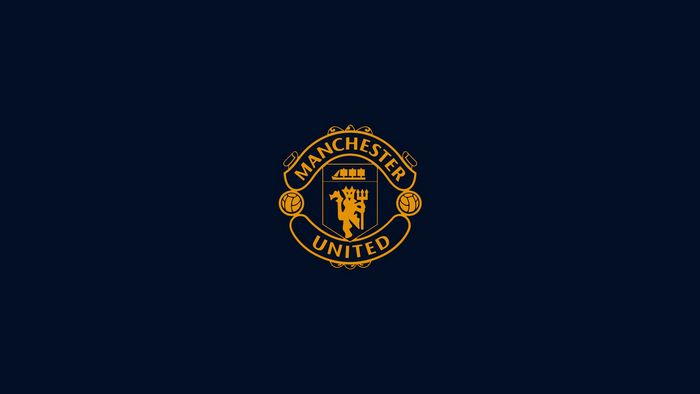 Manchester United F.C. Gold Logo Dark Blue