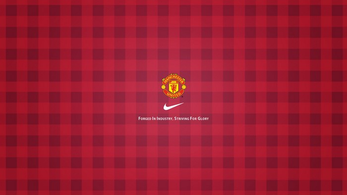 Manchester United F.C. Red Plaid Logo