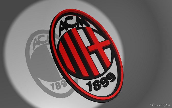 A.C. Milan 3D Logo Emblem