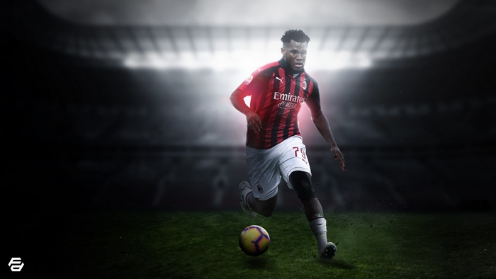 Franck Kessié in action for A.C. Milan