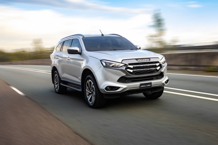 Isuzu MU-X 4x4 LS-T SUV driving on highway
