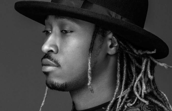 Future Rapper Black and White Portrait