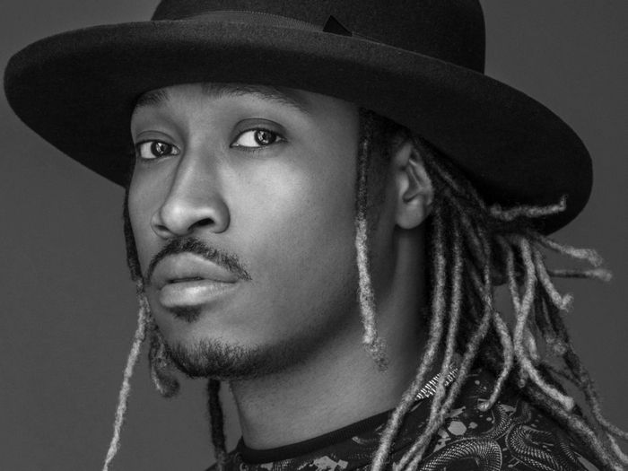 Black and White Portrait of Rapper Future